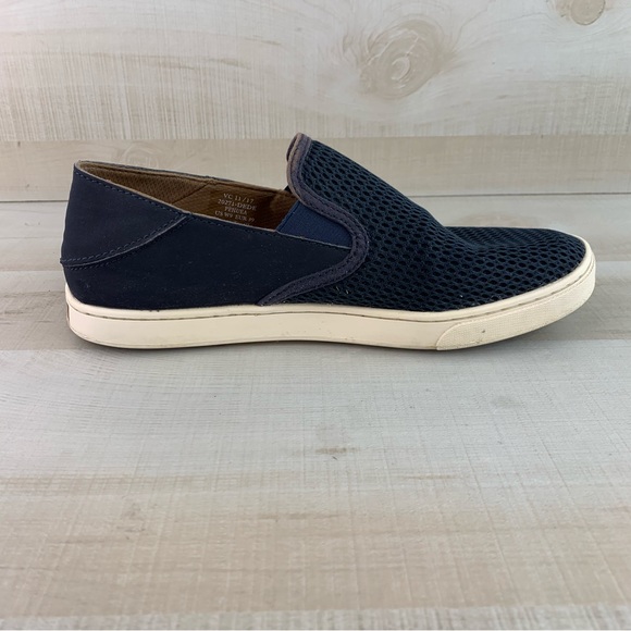 OluKai Pehuea Slip On Navy Shoes - Picture 6 of 11